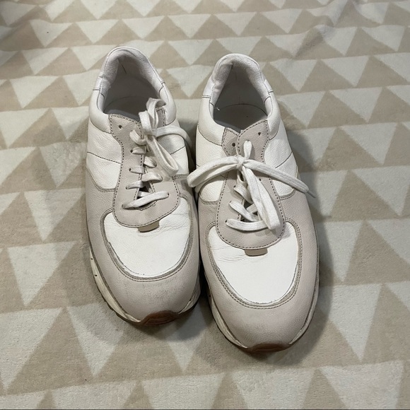 Madewell kickoff trainer sneakers neutral colorblock leather - Picture 6 of 11